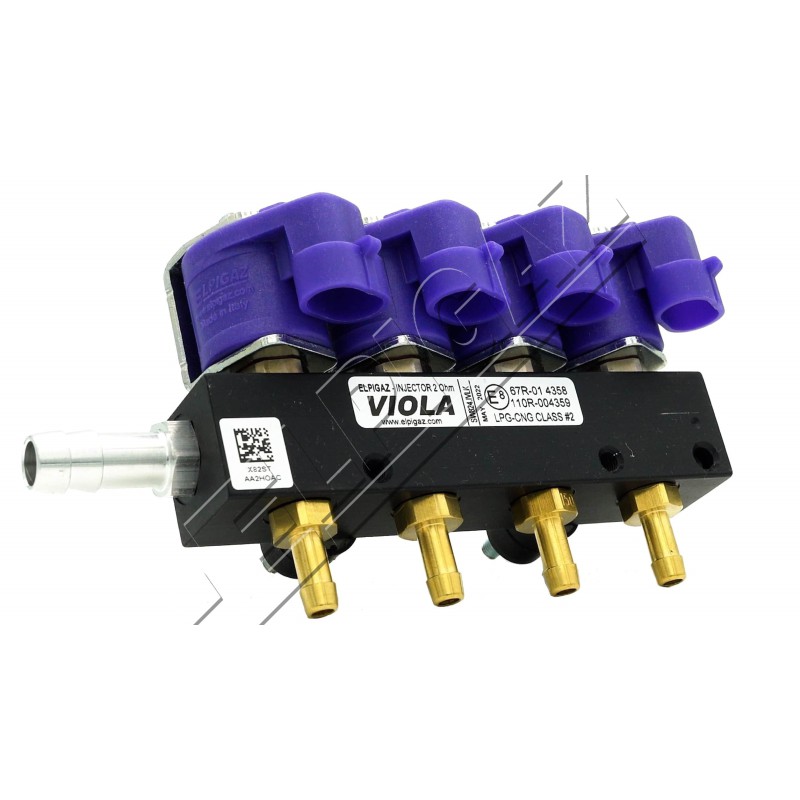 Viola 2 Ohm 4-section gas injector set with nozzles