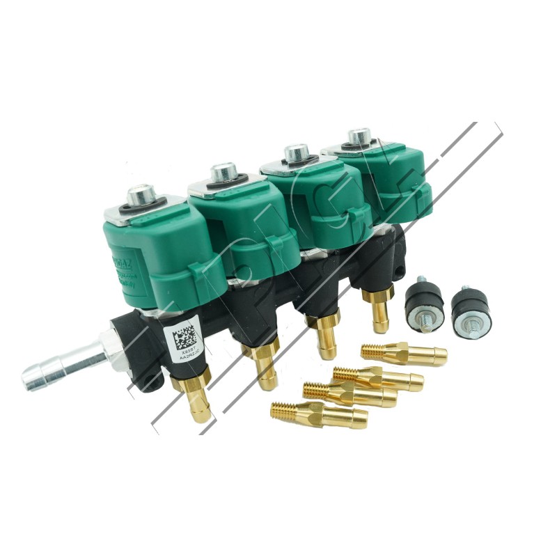 Verde HD 2 Ohm 4-section gas injector set with nozzles