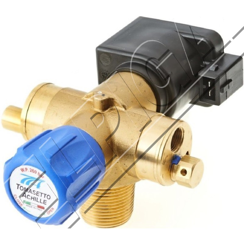 Automatic solenoid valve for CNG cylinders, DIN, M12x1, 12V, 15W type VM05 2D