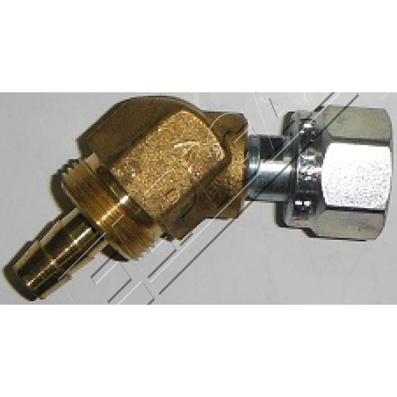 135 degree angle connector for flexible cable. D8 (12.2x6.5) with internal thread. 1/2  - 20UNF