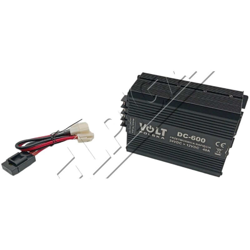 Przetwornica napięcia 24V/12V 40A - DC600