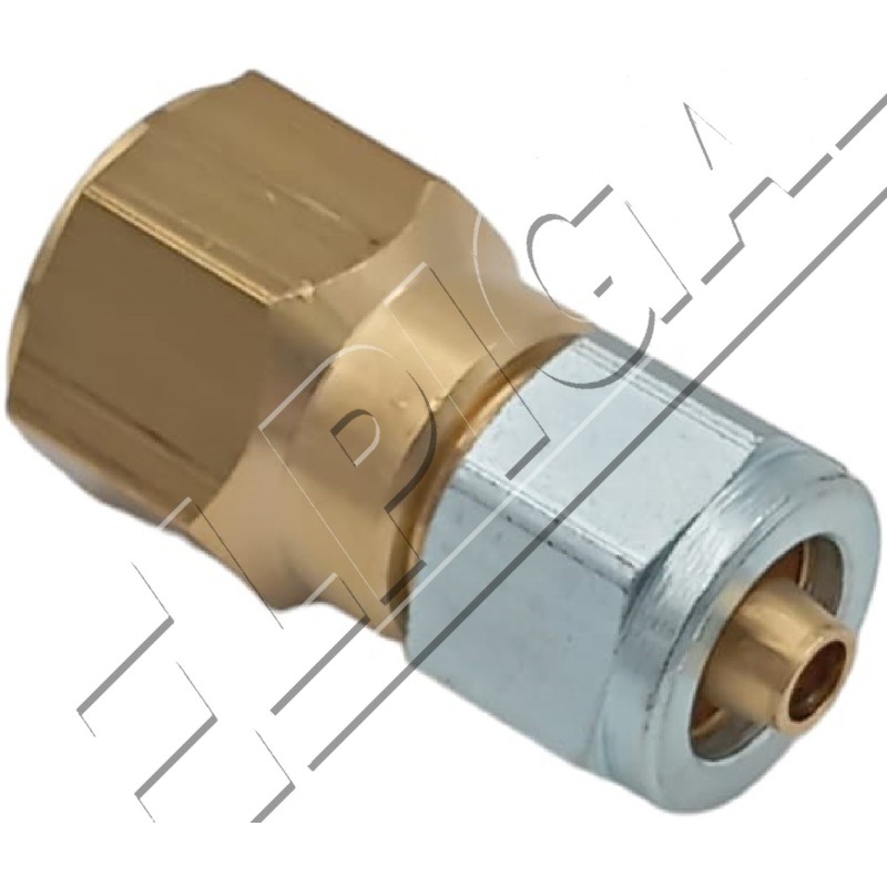 Reduction kit for flexible PVC conduit D8, internal thread. 3/4 -16 UNF, male thread M16x1, clamp M16x1, ring D14.6