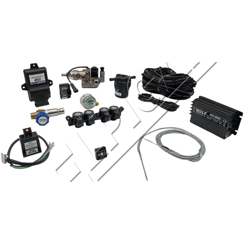 Kit Dual Fuel Vela Diesel I-Plus Arco 2 seque. (ON/CNG) 24V with reducer C305 + ELPI-CAN