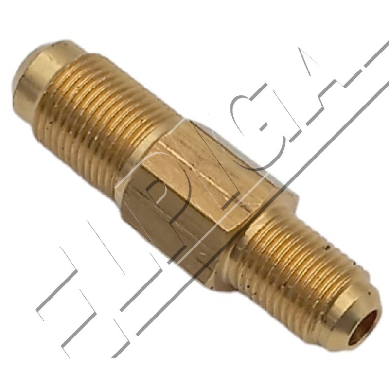 Nipple for mounting the gas valve on the M10x1/M12X1 reducer - Length 48 mm