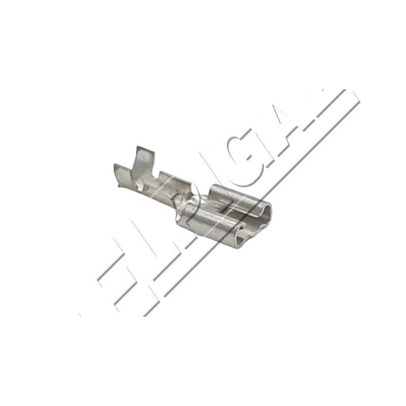 Flat female connector, dimensions 6.3x0.8, 1.5-2.5 mm2, tin-plated