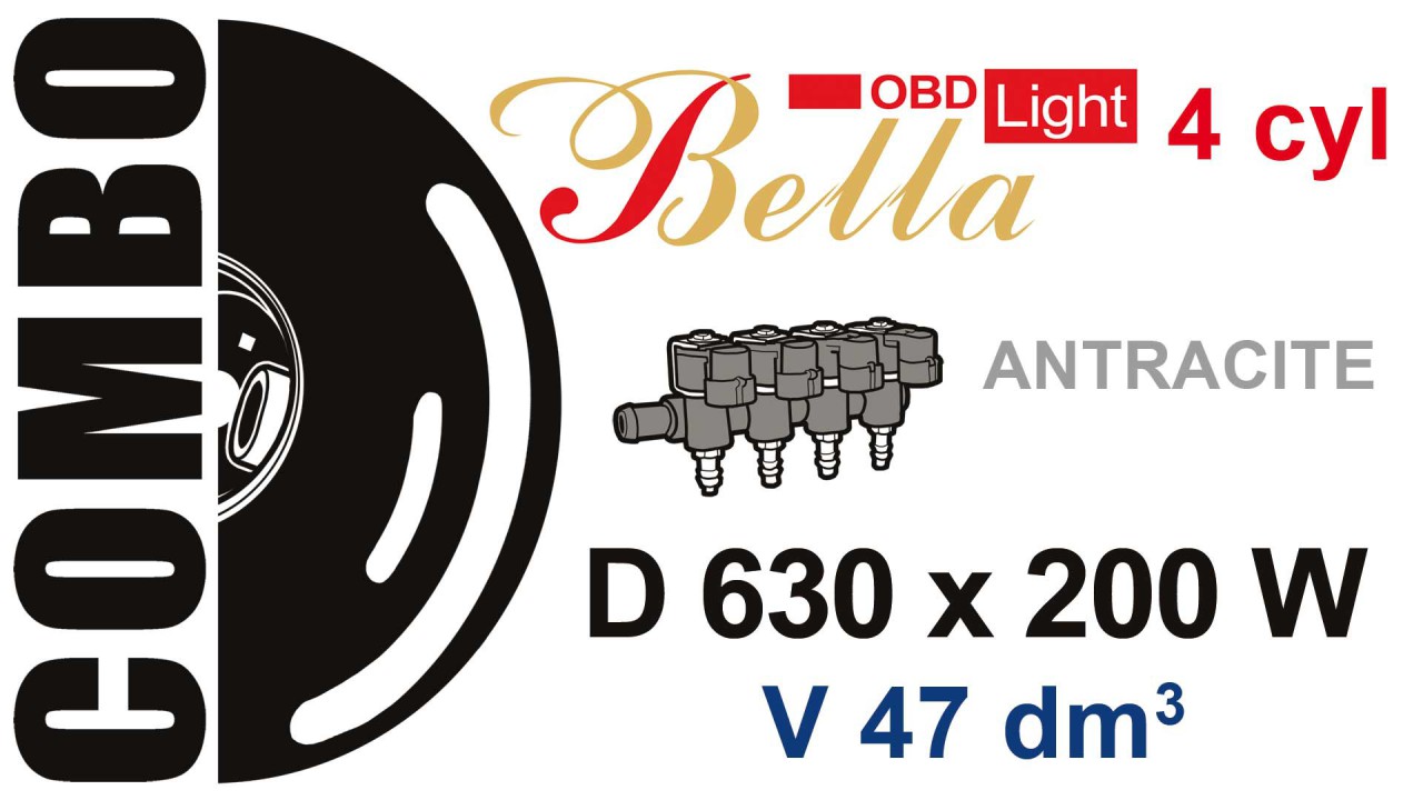 BELLA OBD 4 cyl. with ANTRACITE 630200W